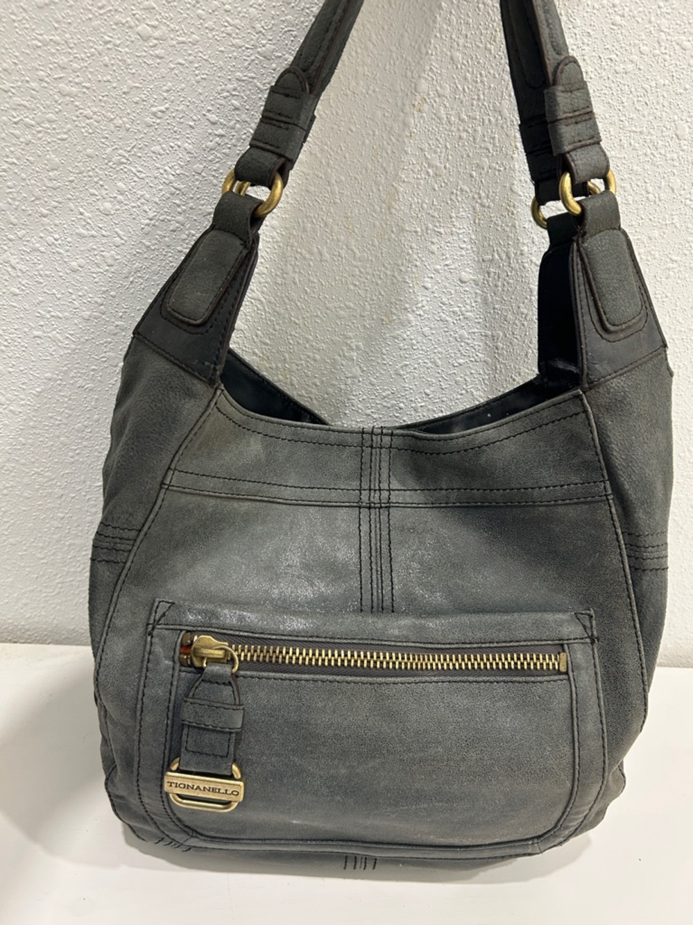 Tignanello Vintage Mix Ball Shopper Hobo Shoulder Bag
